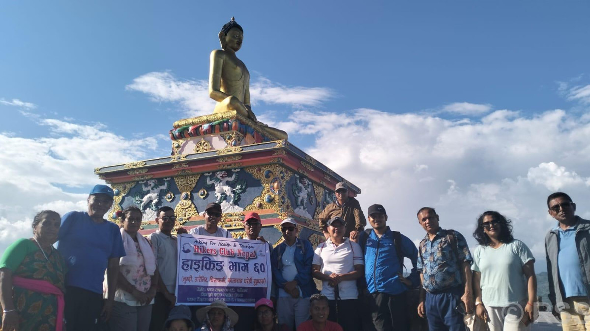 हाइकिङसँग जोडिँदै कालाबाङ घरेडी बुद्धउद्यान