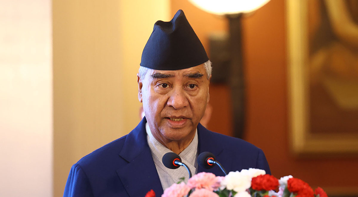 नेपालको राजनीति बिपीको मेलमिलापको नीतिको जगमा उभिएको छ : सभापति देउवा