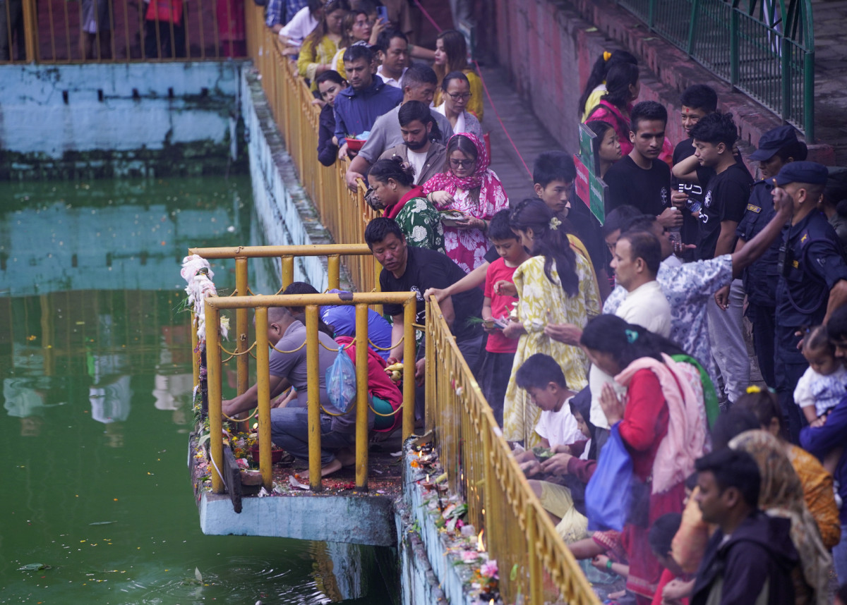 काठमाडौंको नागपोखरीमा यसरी मनाइयो नागपञ्चमी