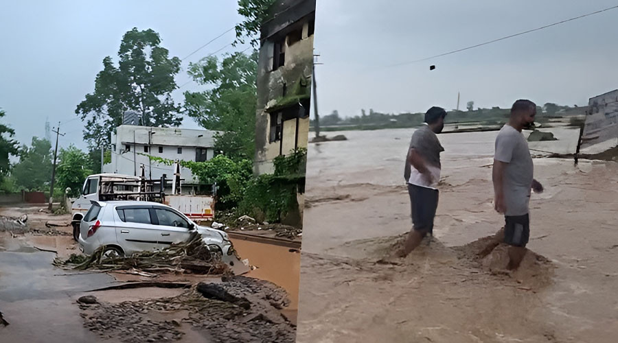 जम्मू कश्मिरमा फेरि आरीघोप्टे वर्षा