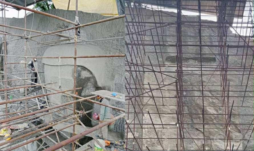पाँचपोखरी थाङ्पालमा ८४ फिट अग्लो बुद्धको प्रतिमा