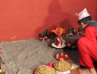 हनुमानढोकाको दशैंघरमा राखियो जमरा