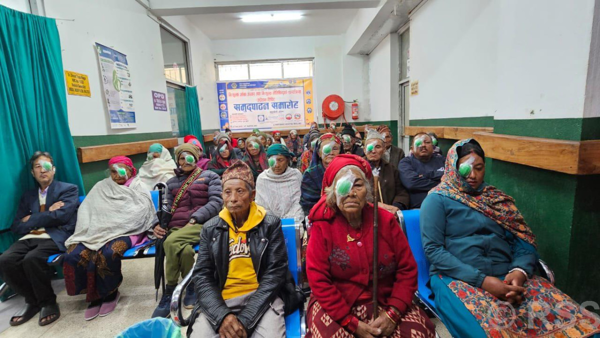 पायक पर्ने स्थानमा निःशुल्क आँखा शिविर सञ्चालन गर्दा…