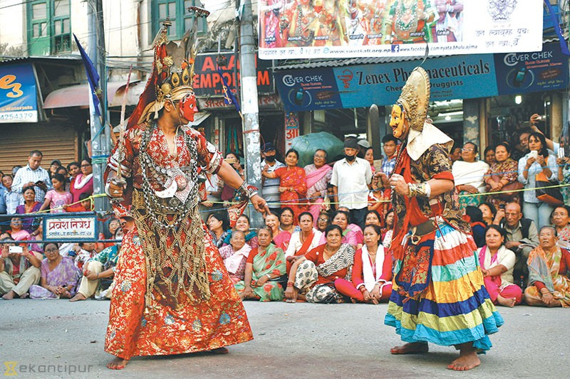 बनेपामा आजदेखी बाह्र–बर्षे नरदेवी नाच