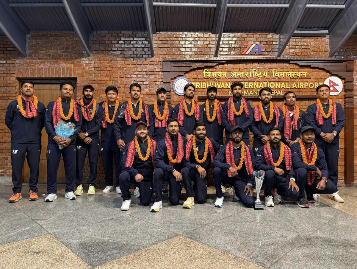 नेपाली राष्ट्रिय क्रिकेट टोली स्वदेश फिर्ता