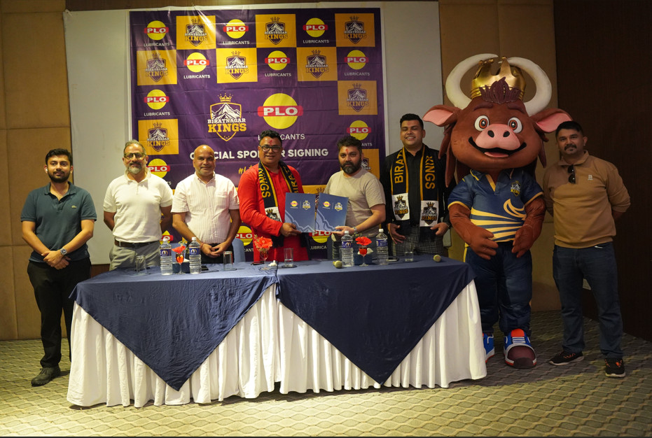 पीएलओ ग्रुप र विराटनगर किंग्सबीच एनपीएल सिजन २ का लागि स्पोन्सरशिप सम्झौता