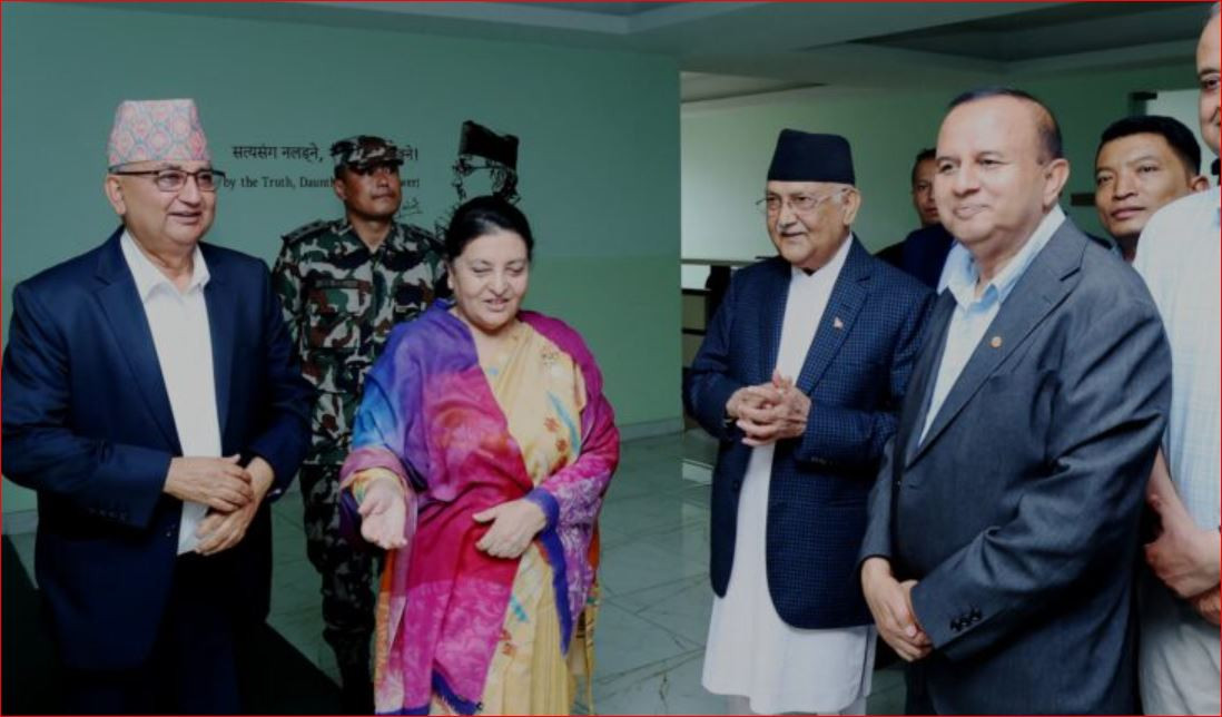 भेटपछि छलफलबारे विद्याले दिइन् प्रतिक्रिया, बोलेनन् केपी ओली