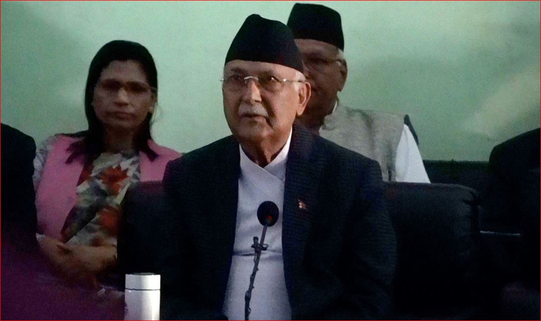 केन्द्रीय कमिटीको बैठकमा ओलीको ब्रिफिङ - विद्या भण्डारीको आग्रहमा भेट भएको हो