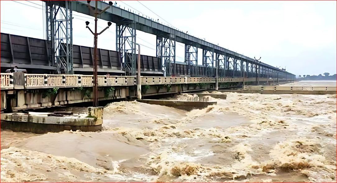 सप्तकोशीमा पानीको बहाव उच्च