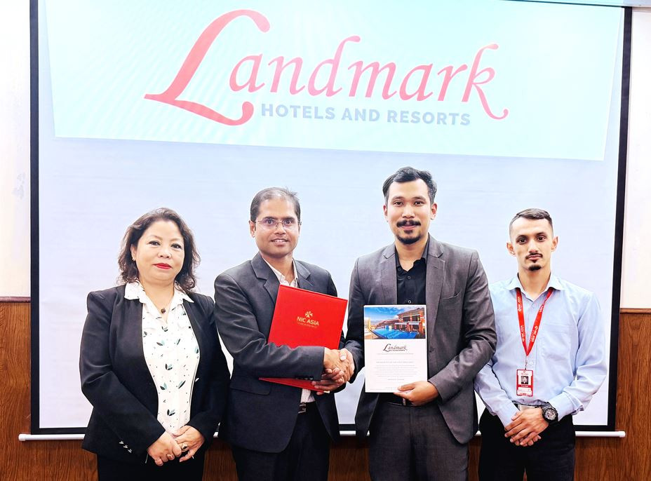 एनआईसी एशिया बैंकका ग्राहकहरूलाई ल्याण्डमार्क होटल्स एण्ड रिर्सोटमा १५ प्रतिशतसम्म छुट