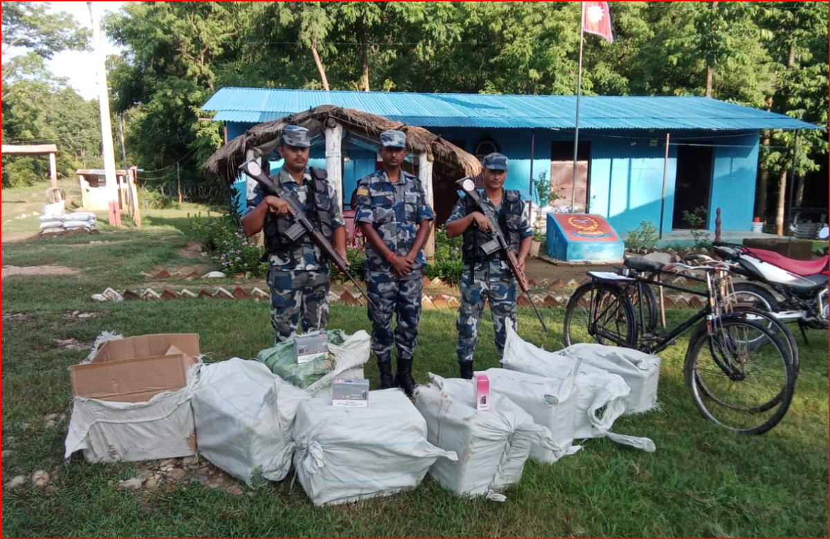 ४८ लाख बराबरको चिनियाँ विद्युतीय चुरोट बरामद