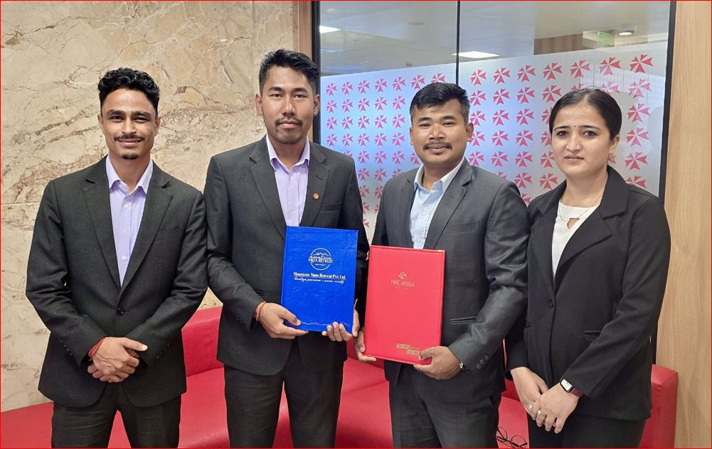 एनआईसी एशिया बैंकका ग्राहकहरूलाई माउन्टेन भिस्टा रिट्रिटमा १० प्रतिशत छुट