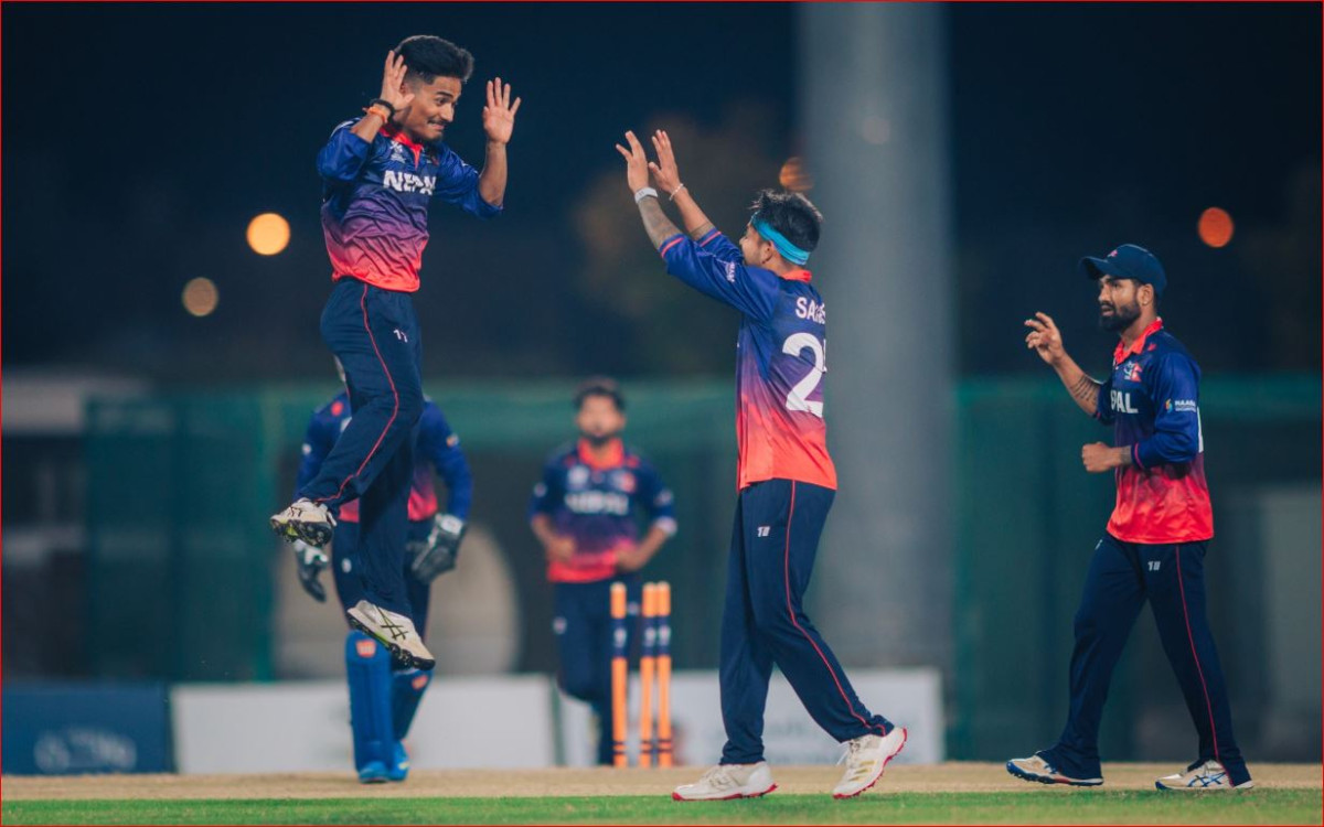 नेपाली क्रिकेट टिमको अपराजित यात्रा कायमै, ओमान ३८ रनले पराजित