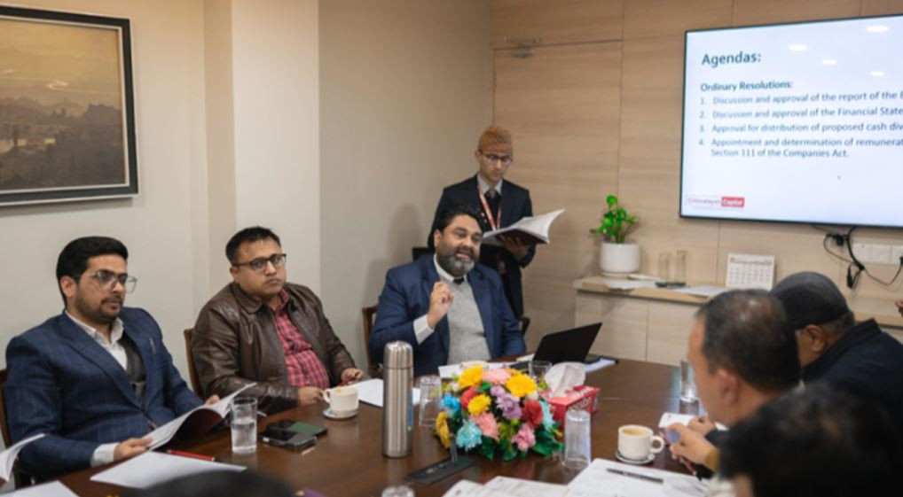 हिमालयन क्यापिटल लिमिटेडको वार्षिक साधारण सभा, १५ प्रतिशत नगद लाभांश प्रस्ताव स्वीकृत