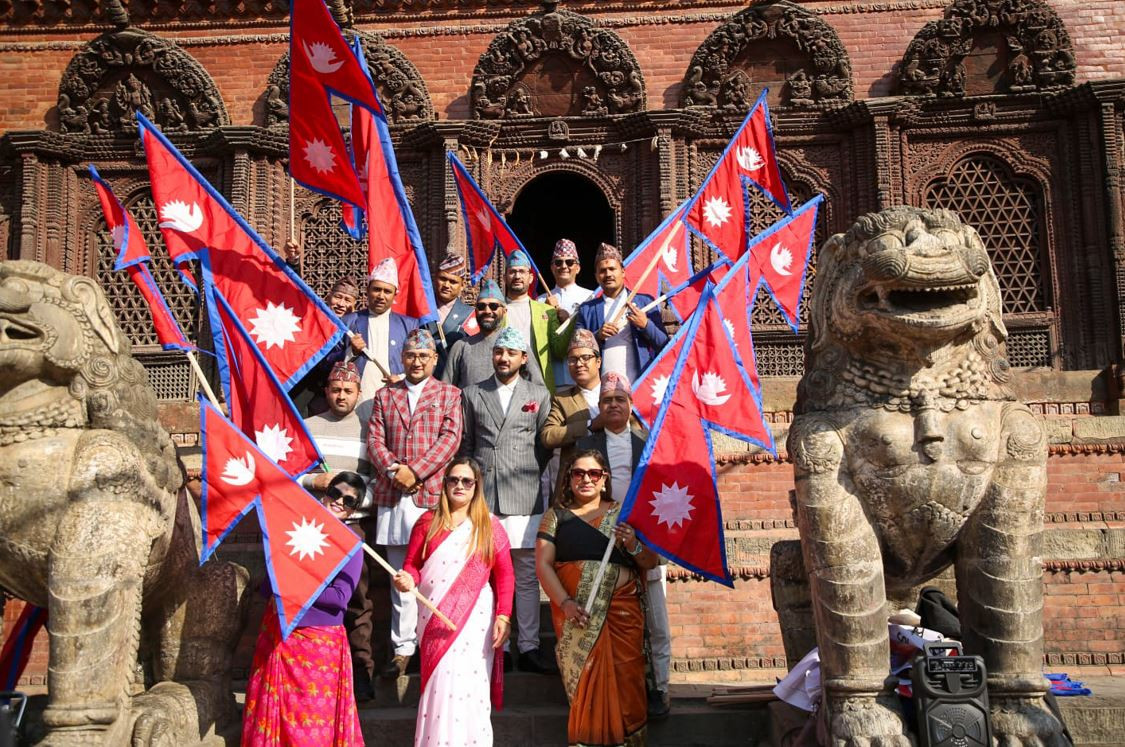 यसरी मनाइयो बसन्तपुरमा राष्ट्रिय झण्डा दिवस (तस्विरहरु)