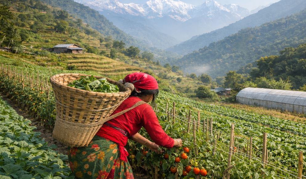 खेतीयोग्य जमिनसँगै उत्पादनमा गिरावट : तरकारी, फलफूल र पशुजन्य उत्पादनमा बृद्धि