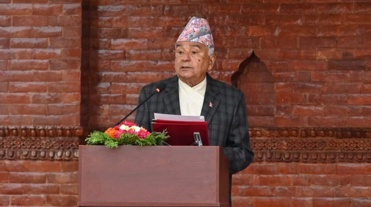 नेपालीहरूको जीवन करुणा, प्रेम, मानवता र शान्तिको उच्चतम अभ्यासबाट अभिप्रेरित छ : राष्ट्रपति पौडेल