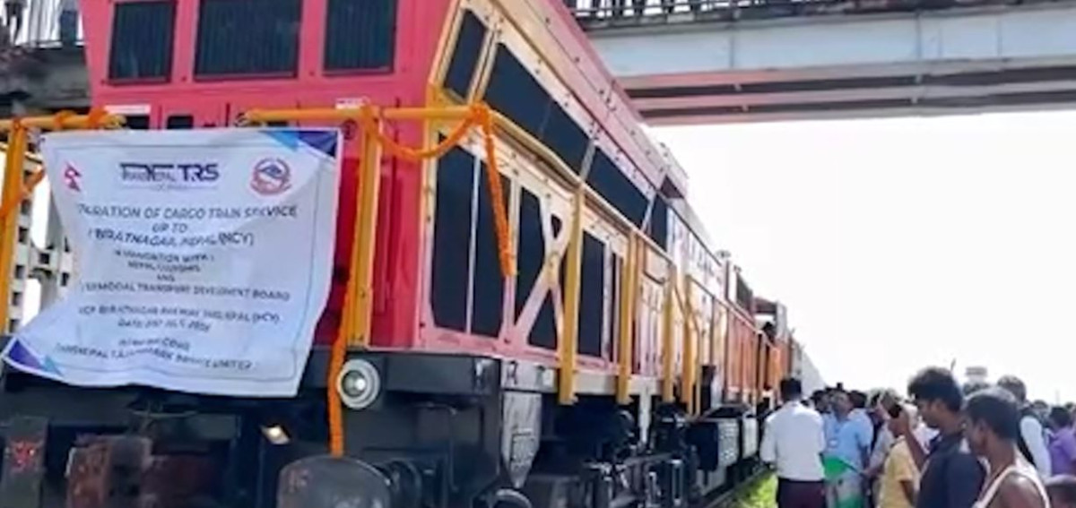 कोलकाताबाट पहिलोपटक सिधै विराटनगर आयो कार्गो रेल, पूर्वका उद्योगलाई ढुवानीमा राहत