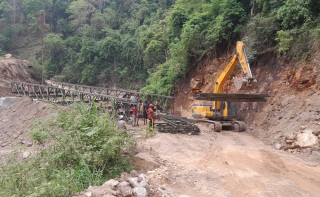 पुवाखोलामा बेलिब्रिज निर्माण अन्तिम चरणमा, लागत १ करोड ३५ लाख