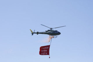 गणतन्त्र दिवसमा हेलिकप्टरबाट पुष्पवृष्टि