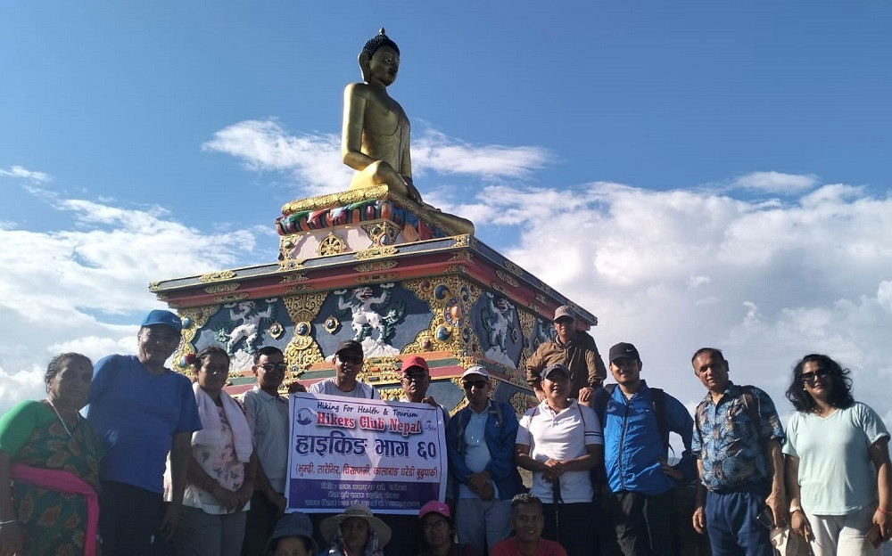 हाइकिङसँग जोडिँदै कालाबाङ घरेडी बुद्ध उद्यान