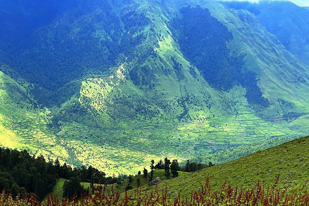 देउरालीडाँडाबाट देखिएको निसेलढोर