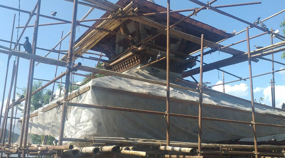 फेवातालस्थित तालबाराही मन्दिर पुनर्निर्माण अन्तिम चरणमा