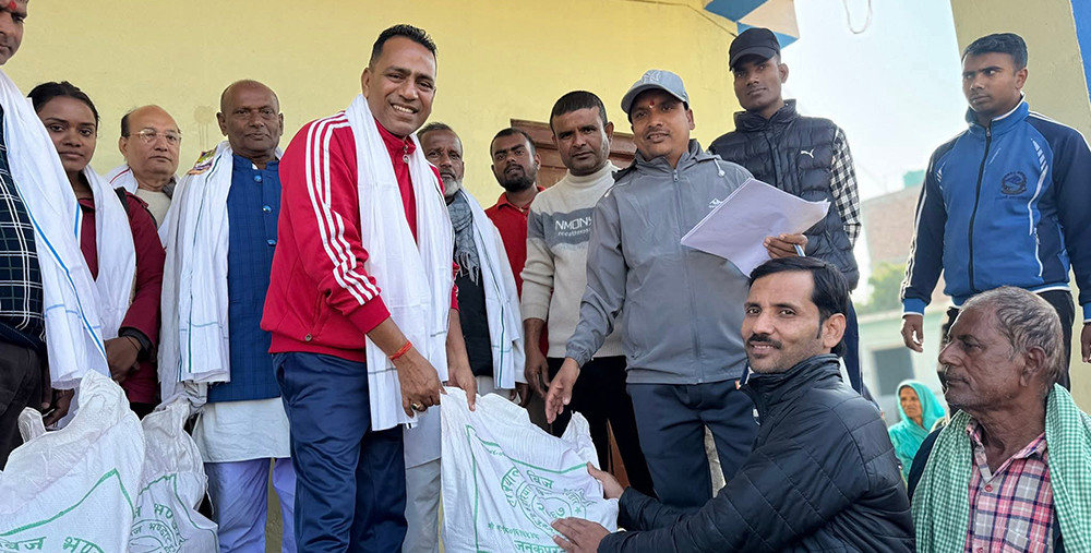 अनुदानमा उन्नत जातको गहुँको बीउ पाएपछि किसानलाई राहत