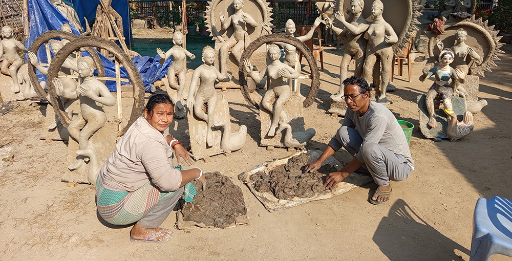 माटोबाट मूर्ति बनाउने परम्परागत पेसा संकटमा