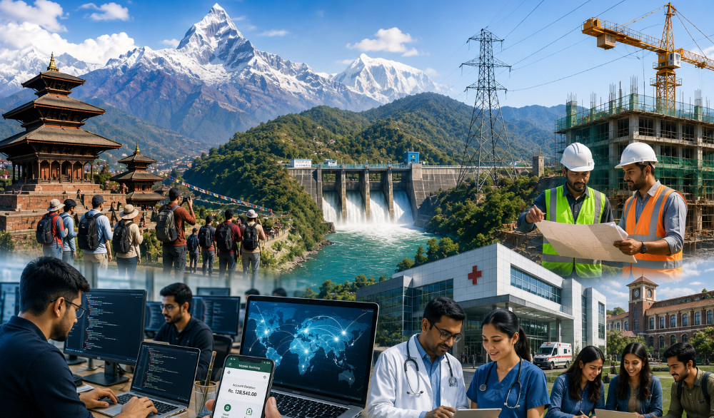 सेवा निर्यात बढाउन पहिलो राष्ट्रिय रणनीति : पर्यटन, आईटी, ऊर्जा र निर्माणसहित ७ क्षेत्र प्राथमिकतामा