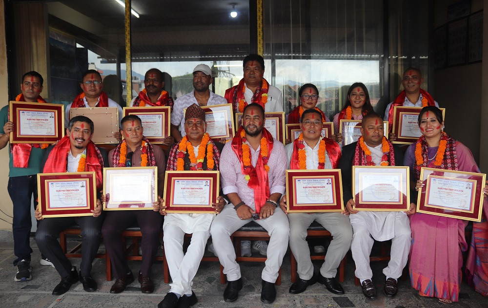 ठमेल पर्यटन विकास परिषद्को नवनिर्वाचित कार्यसमितिद्वारा पदभार ग्रहण
