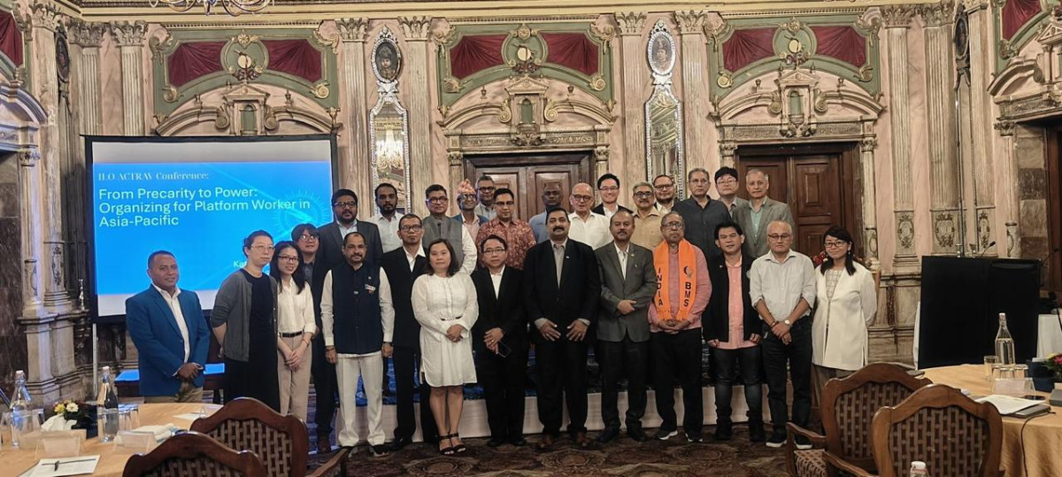प्लेटफर्म श्रमिकका लागि सशक्त आवाज काठमाडौँमा सम्पन्न एशिया‑प्रशान्त ट्रेड युनियन नेताहरूको सम्मेलन