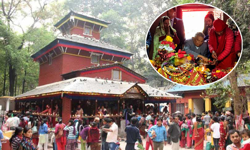 कालिका भगवती मन्दिरमा चैते दशैँमा ४२ लाख रुपैयाँ भेटी सङ्कलन