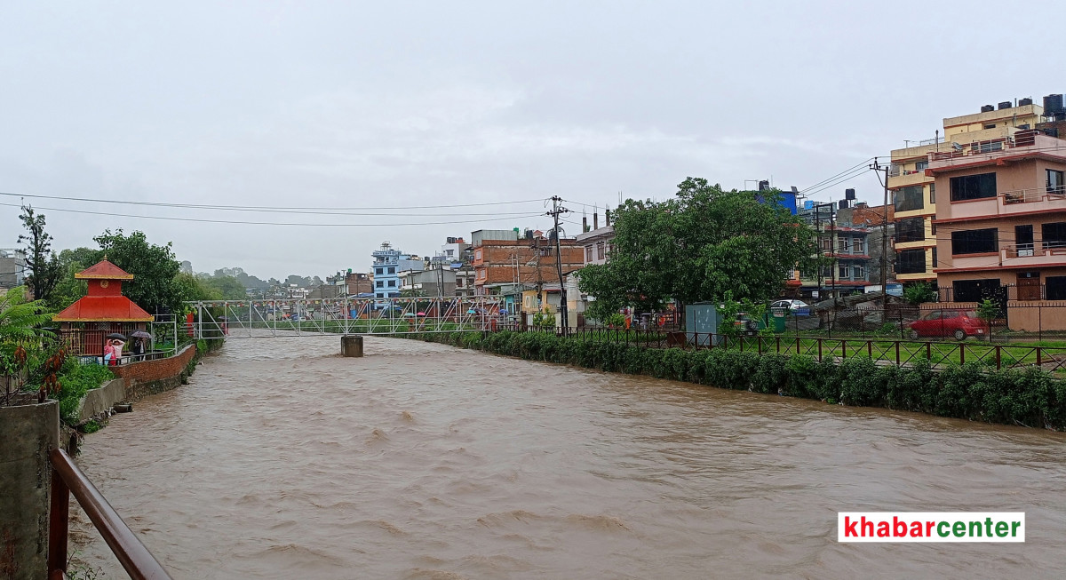 विष्णुमती र धोबी खोलाको जल सतह बढ्यो, सतर्क रहन विभागको आग्रह