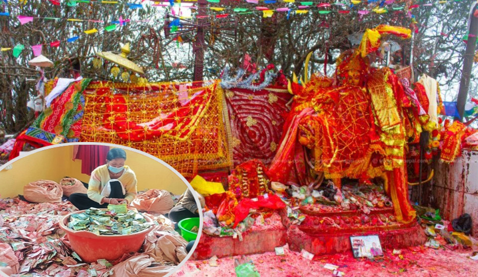 पाथीभरा मन्दिरमा साउन महिनामा साढे १० लाख भेटी संकलन