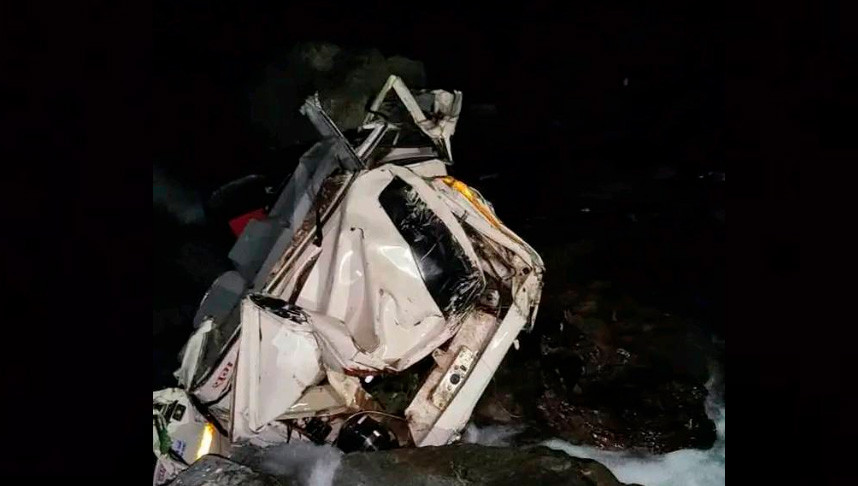 म्याग्दीमा जिप दुर्घटना, १ महिलाको मृत्यु, ३ जना घाइते