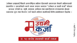 ग्लोबल आइएमई बैंकले साना तथा मझौला उद्योगलाई  १० करोड कर्जा प्रदान गर्दै