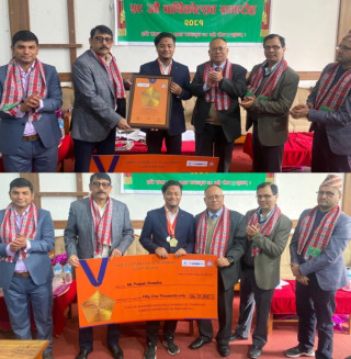 थापाथली क्याम्पसका प्रजेशले पाए ‘श्री शंकरलाल अग्रवाल गोल्ड मेडल २०८१’