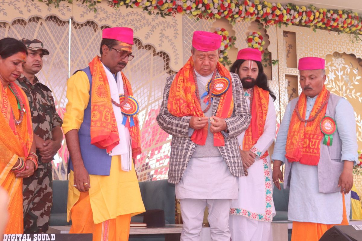 मैथिल ब्राम्हण महासभा, मोरङद्वारा आयोजित श्रीमद् भागवत पुराण ज्ञान महायज्ञको उद्घाटन