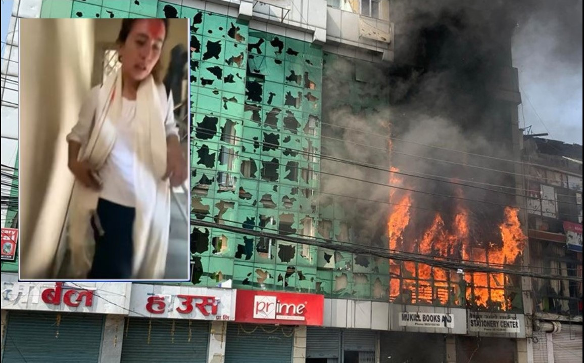 तीनकुने घटना : आगजनी भएको घरभित्रबाट बाहिर निस्केको  एनी कुँवर पक्राउ