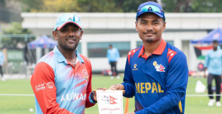 उपाधिबाट चुक्यो नेपाल,  कुवेतले  तीन रनले जित्यो