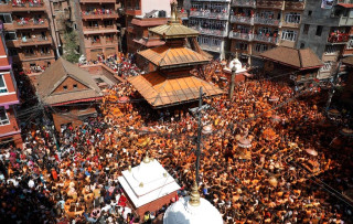 मध्यपुर थिमिमा सिन्दूर जात्राको उल्लास