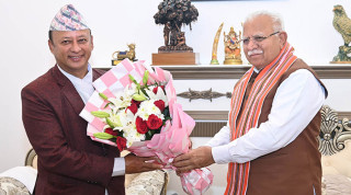 कोसी करिडोर प्रसारणलाइन तथा सबस्टेसन उद्घाटन गर्न भारतीय विद्युत्‌मन्त्री खट्टर नेपाल आउँदै