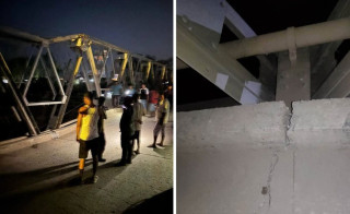 ओभरलाेडले पुल भाँसिएपछि पूर्वपश्चिम राजमार्ग अवरुद्ध,  वैकल्पिक सडक खुलाएर सवारी सञ्चालन