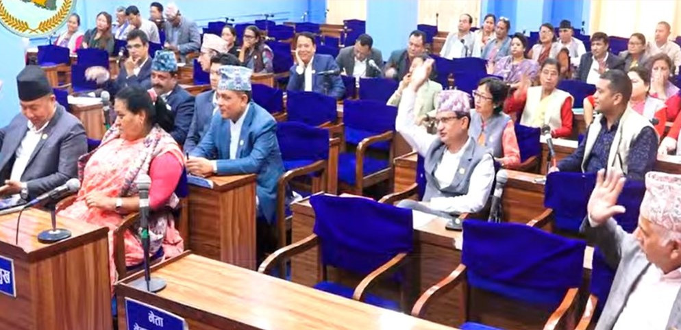 बागमती प्रदेशसभा : पुनः संसद् छिर्‍यो विवादित चिट्ठा विधेयक