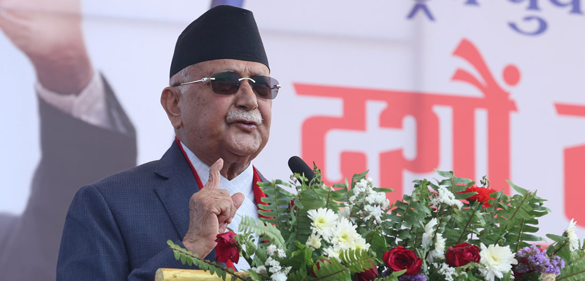 भाग्न हेलिकोप्टरको सुविधा दिन्छु भन्नेको कुचेष्ठालाई धुलोपिठो बनाउन अग्रभागमा एमाले रहन्छ : प्रधानमन्त्री