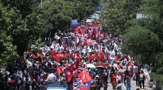 एमालेको र्‍याली भृकुटीमण्डप केन्द्रित हुँदै