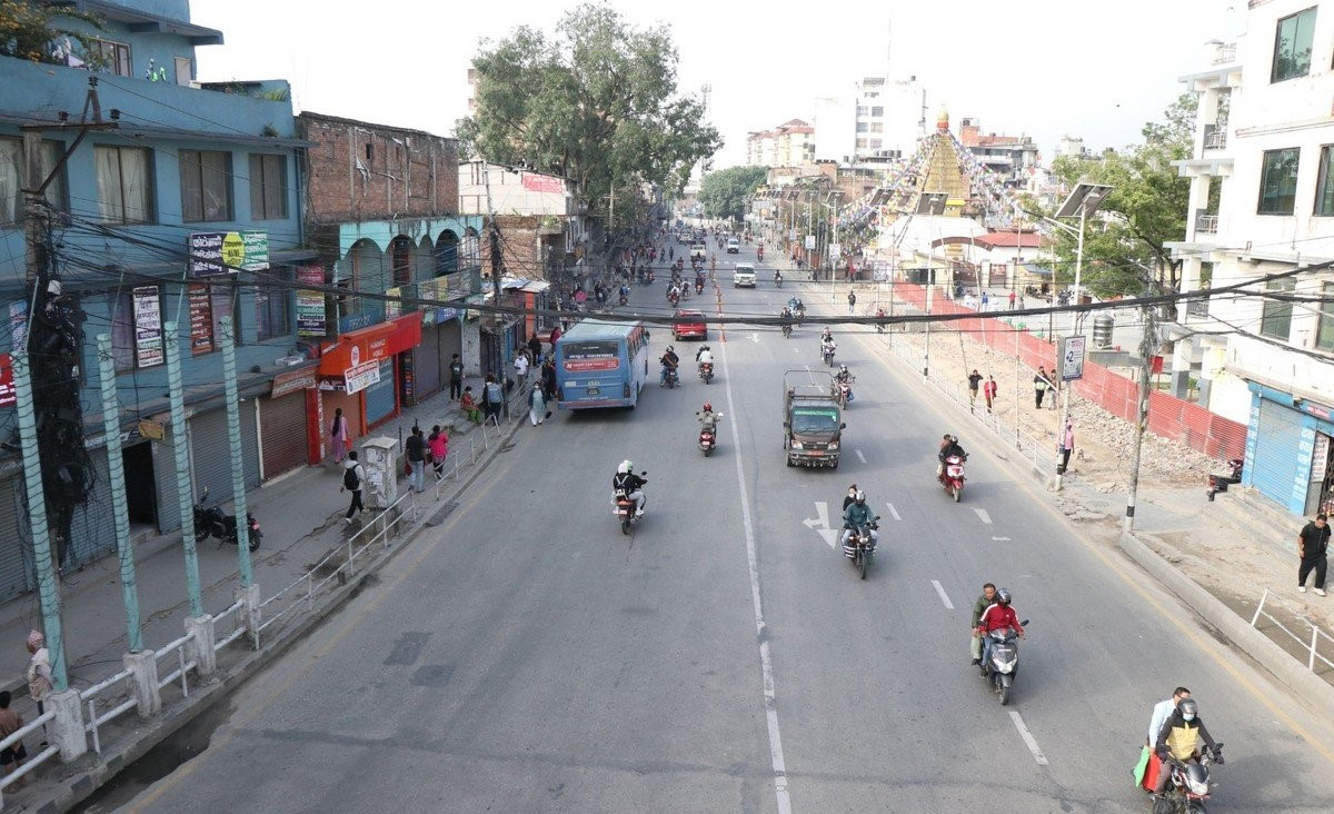 यातायात बन्द हुँदा आज यस्तो देखियो काठमाडौं सडक