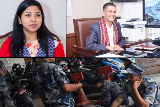 काठमाडौं महानगरका जनप्रतिनिधिमाथि कालोमोसो दल्ने अफवाह फैलिएपछि  खटियो सशस्त्र  प्रहरी बल