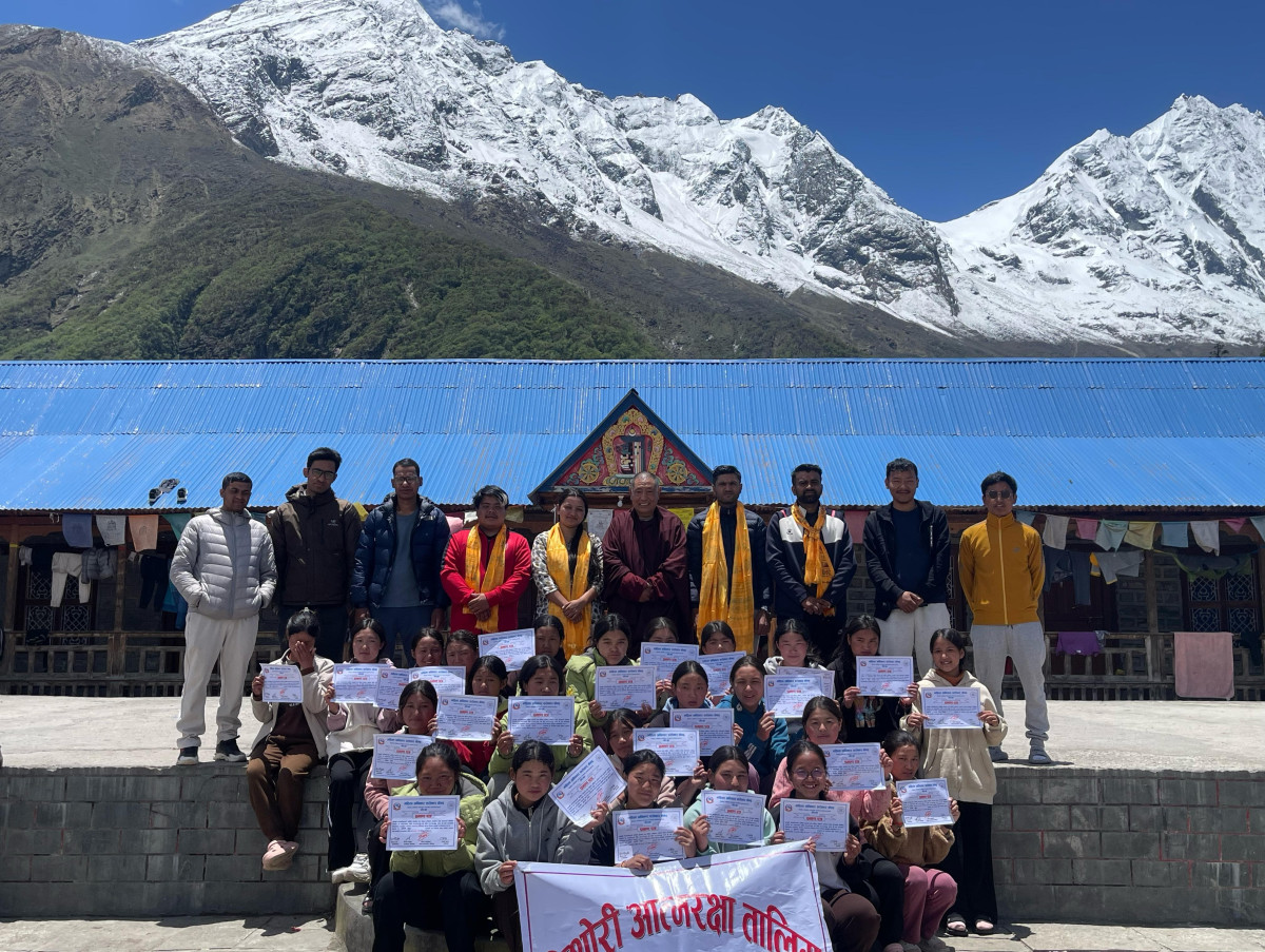 गोरखाको चुमनुव्री गाउँपालिकामा किशोरी आत्मरक्षा तालिम सम्पन्न